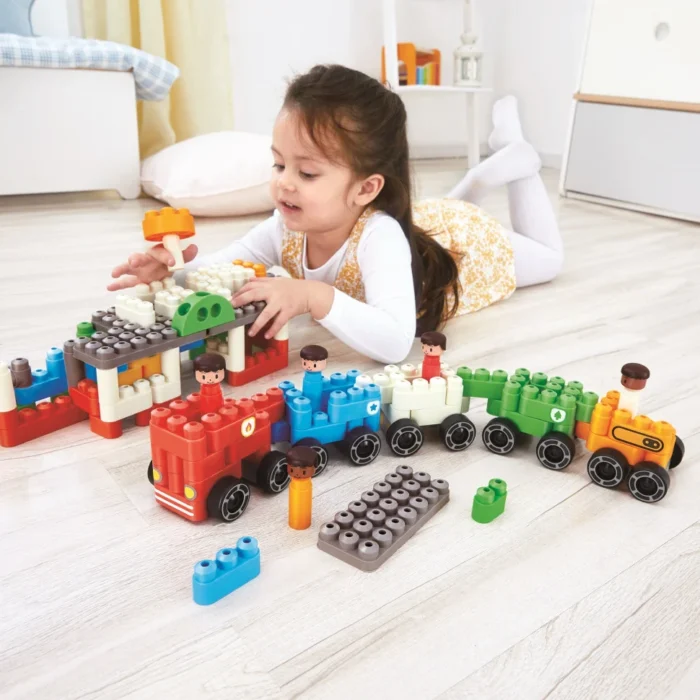 Конструктор Hape PolyM Міська техніка 130 ел. - Зображення 8