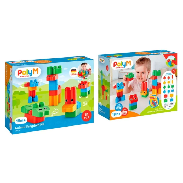 Конструктор Hape PolyM Місто 50 ел. - Зображення 1