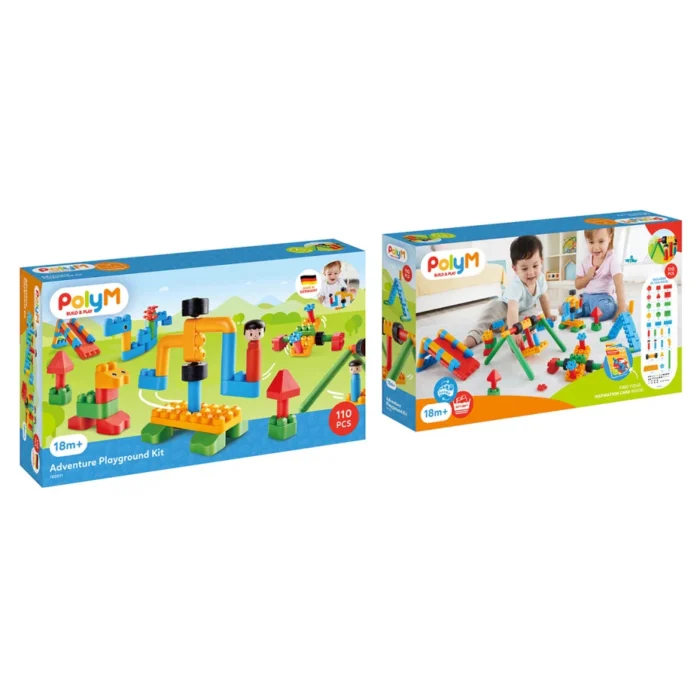 Конструктор Hape PolyM Ігровий майданчик 110 ел. - Зображення 1