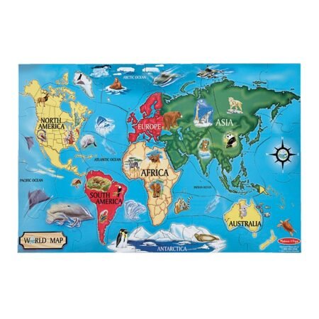 Мега-пазл  Карта світу , 33 елемента Melissa&Doug (MD10446) - Зображення 6