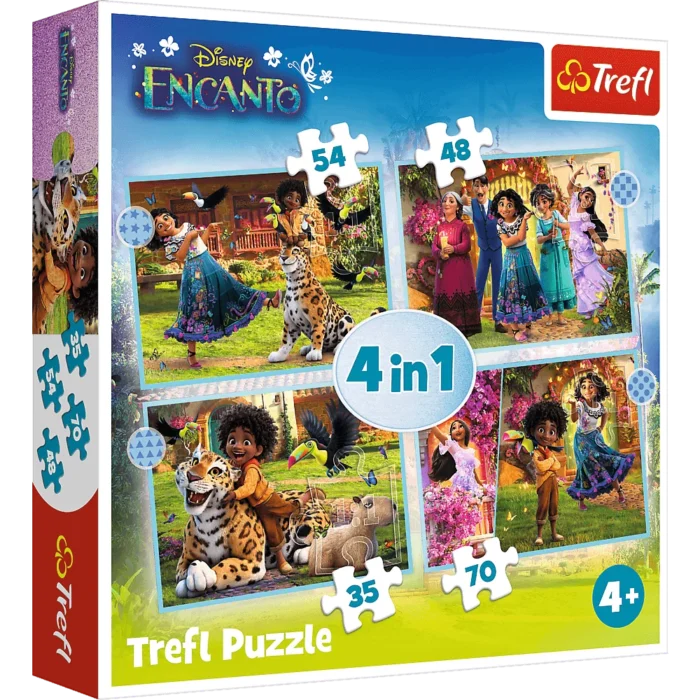 34615_150_01 Пазли - (4в1) - Наш чарівний Енканто / Trefl - Зображення 1