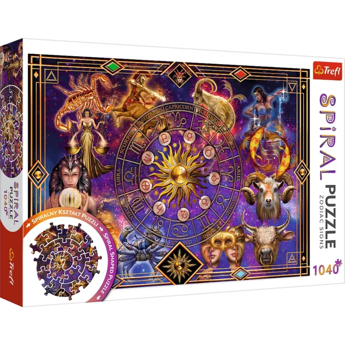 Пазли - (1040 елм.)  Спіральні пазли -  Знаки зодіаку  / Trefl - Зображення 1