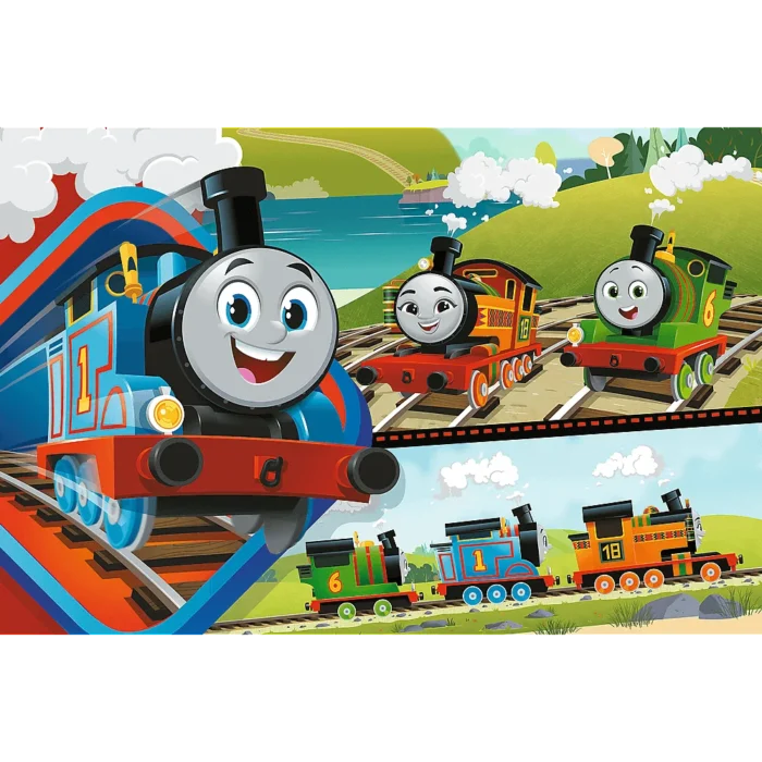 Пазли + розмальовка - (24 елм.SUPER МАХІ) -  Подорож  / Томас та його друзі /Trefl - Зображення 2