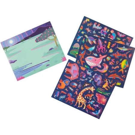 Багаторазові 3-D наліпки з окулярами  Місця існування тварин  Melissa&Doug (MD9376) - Зображення 3