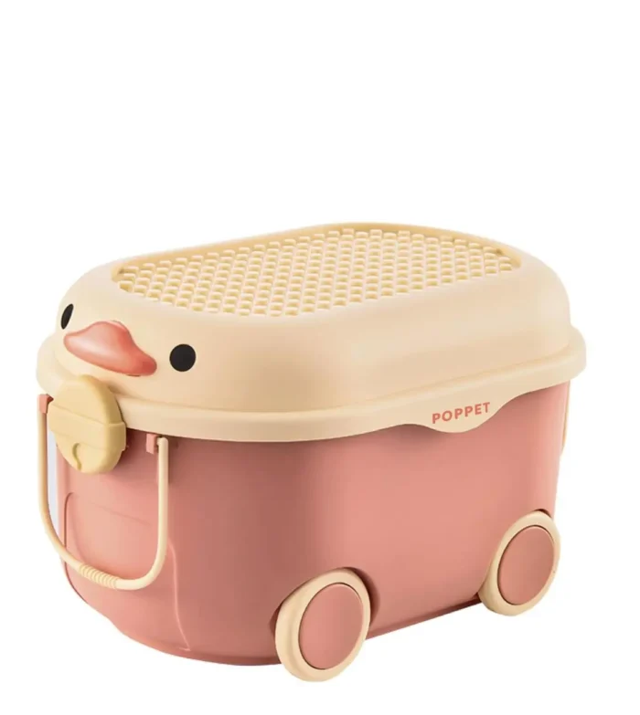 5330162077_w640_h640_5330162077 2044004 Багатофункціональний ящик для зберігання іграшок  Каченя Оранж , на колесах, середній - Зображення 1