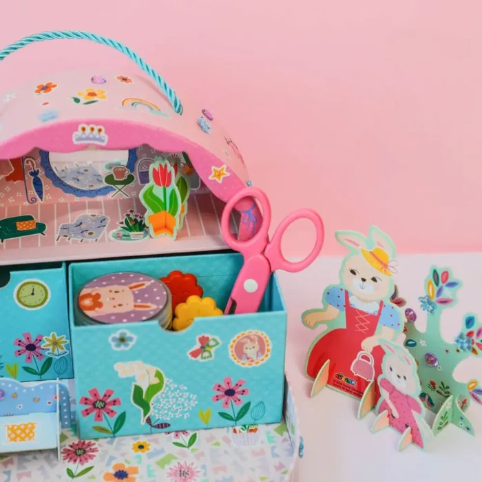 6004229 Набір для творчості, ігровий бокс-скринька  Будинок Міс Банні , 5 фігурок, 75 наліпок - Зображення 8