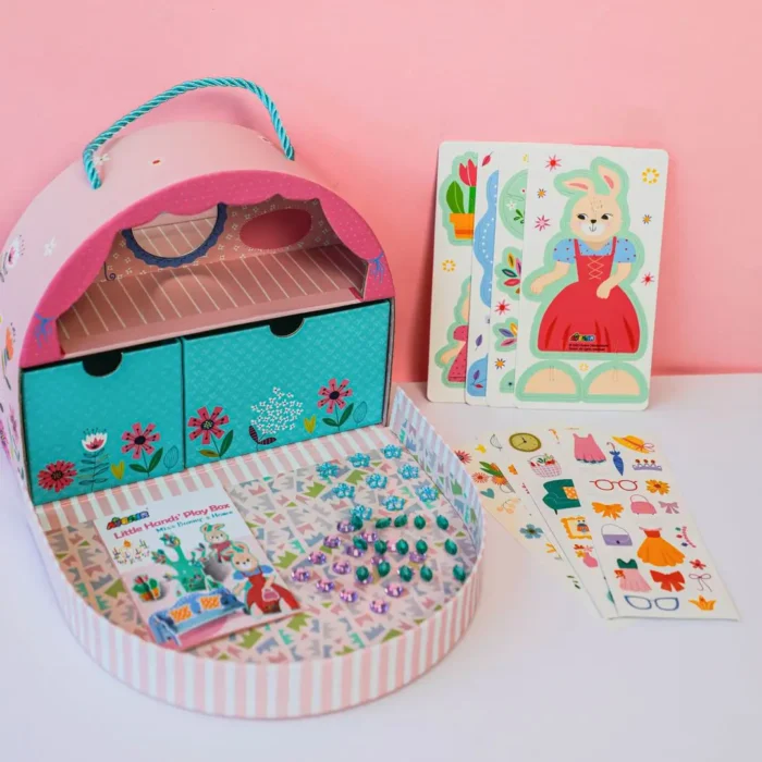 6004229 Набір для творчості, ігровий бокс-скринька  Будинок Міс Банні , 5 фігурок, 75 наліпок - Зображення 9