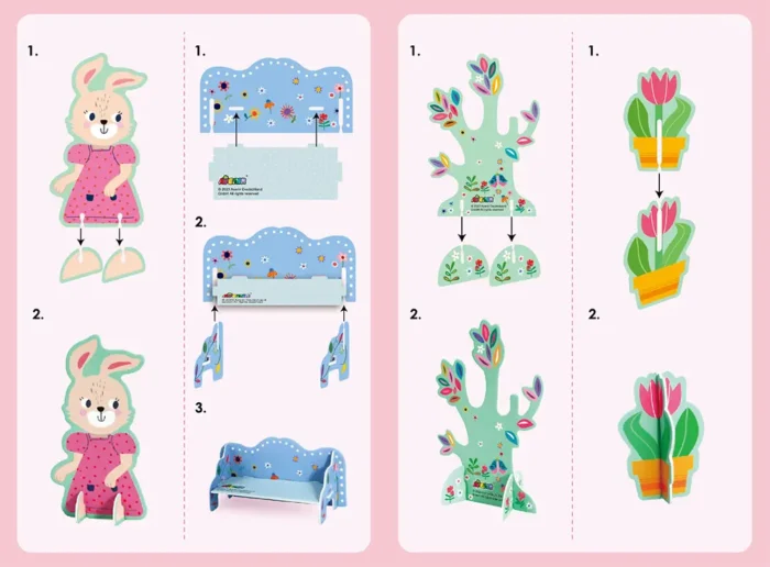 6004229 Набір для творчості, ігровий бокс-скринька  Будинок Міс Банні , 5 фігурок, 75 наліпок - Зображення 3