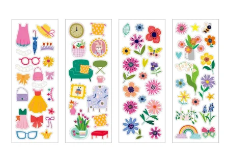 6004229 Набір для творчості, ігровий бокс-скринька  Будинок Міс Банні , 5 фігурок, 75 наліпок - Зображення 4