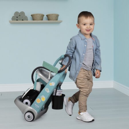 Вiзок для прибирания з пилососом зі звук. ефектом, 9 аксес., 31 х 32 х 55 см, 3+ - Зображення 4