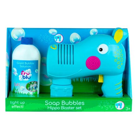 Ігровий набір з мильними бульбашками Fru Blu Бластер Гіпо з розчином 0,4 л