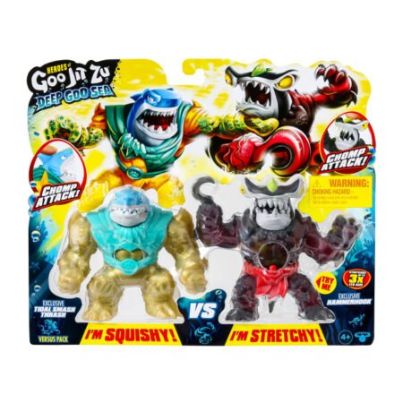 Герої Гуджитсу. Іграшки, що розтягуються Траш та Хаммерхук (Діп Гу Сі). ТМ  GooJitZu