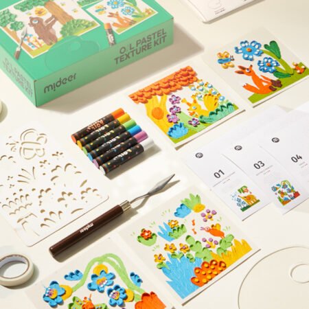 Набір для текстурного малювання восковими олівцями - Лісова Історія - Зображення 2