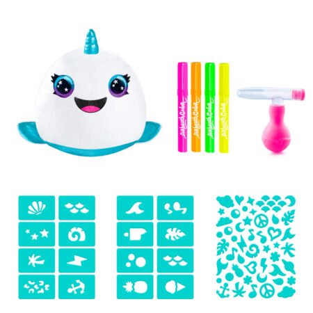 Ігровий набір-сюрприз DIY AIRBRUSH PLUSH - Сквіш Неон - Зображення 8