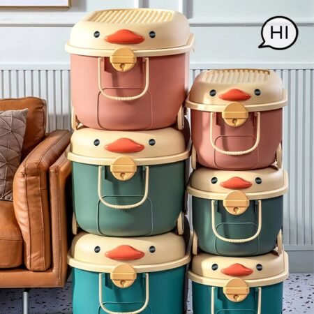 2044005 Багатофункціональний ящик для зберігання іграшок  Каченя Блу , на колесах, середній - Зображення 3