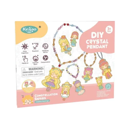 2045007 Набір для творчості, вітражі та вітражні фарби  Знаки зодіаку , 12 підвісок, 9 фарб