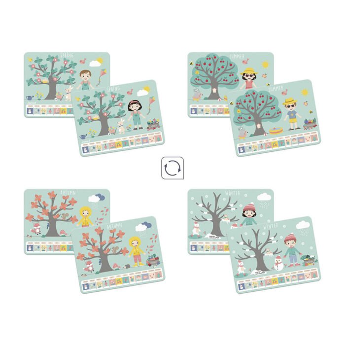 Настінний календар Janod Пори року (англ.мова) - Зображення 4