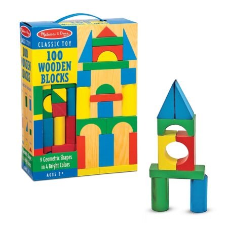 Розвиваючий набір  100 дерев'яних кубиків  Melissa&Doug (MD10481) - Зображення 2