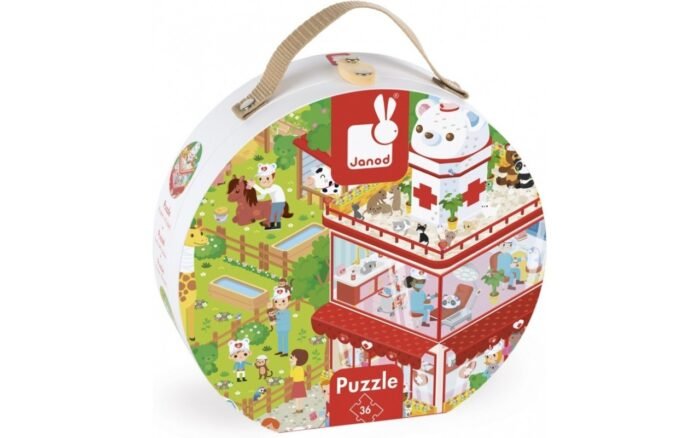 Пазл Janod Ветеринарна клініка 36 ел. - Зображення 1