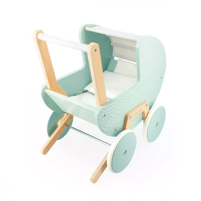 Візок Janod для ляльки м'ятний - Зображення 6