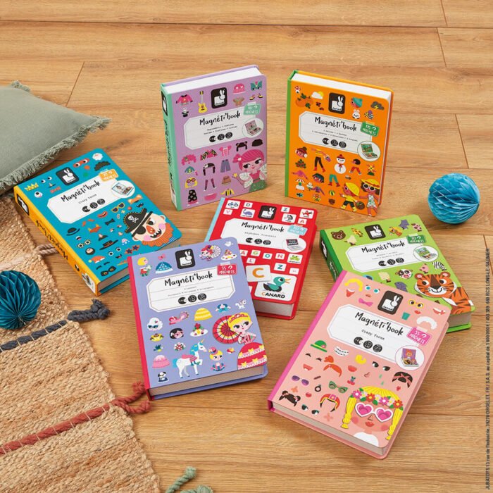 Магнітна книга Janod Смішні обличча - дівчинка J02717 - Зображення 7