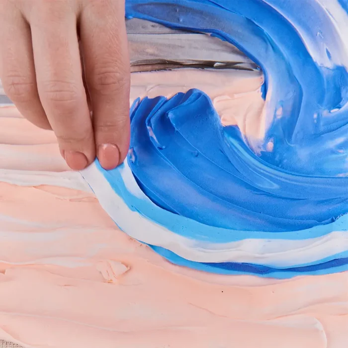 Набір для створення об'ємної картини  Велика хвиля в Канагава  ТМ ОКТО 30 40 см - Зображення 4