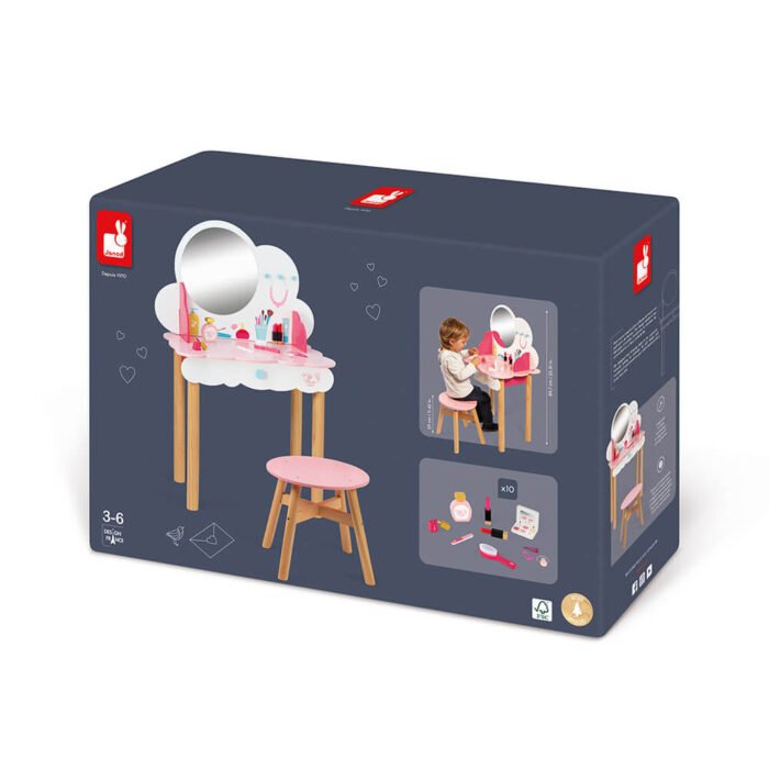 Ігровий набір Janod Туалетний столик та стільчик - Зображення 1