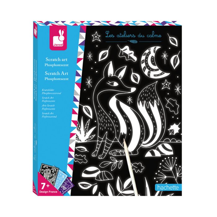scratch-art-glow-in-the-dark Скрейтч-картки Janod Світло у пітьмі J07896DEMO - Зображення 1