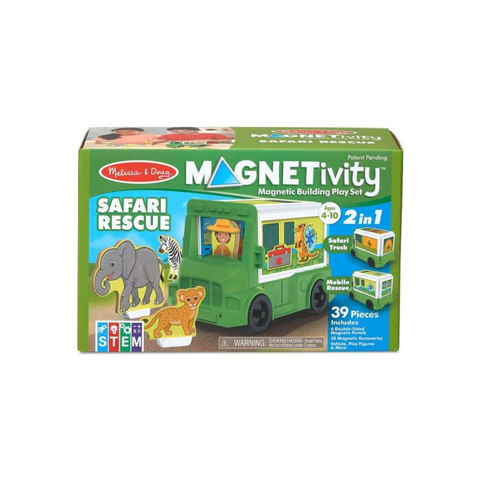 Ігровий магнітний набір  Сафарі-рятувальна машина  Melissa&Doug (MD30666) - Зображення 1
