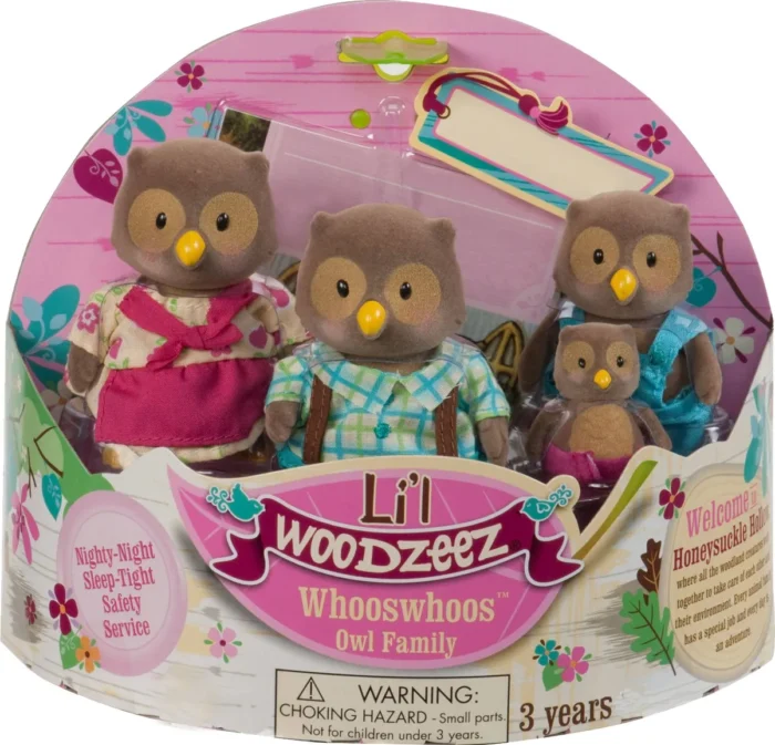 Набір фігурок Li'l Woodzeez Сім'я Сов - Зображення 1