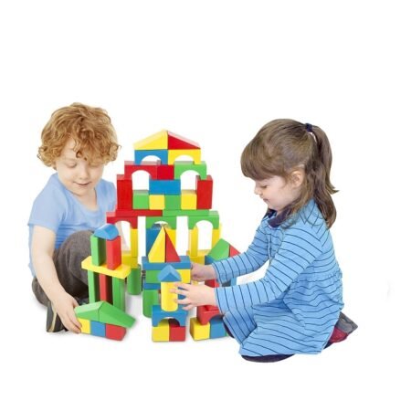 Розвиваючий набір  100 дерев'яних кубиків  Melissa&Doug (MD10481) - Зображення 7