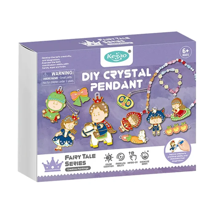 2045006 Набір для творчості, вітражі та вітражні фарби  Казки , 18 підвісок, 9 фарб - Зображення 1