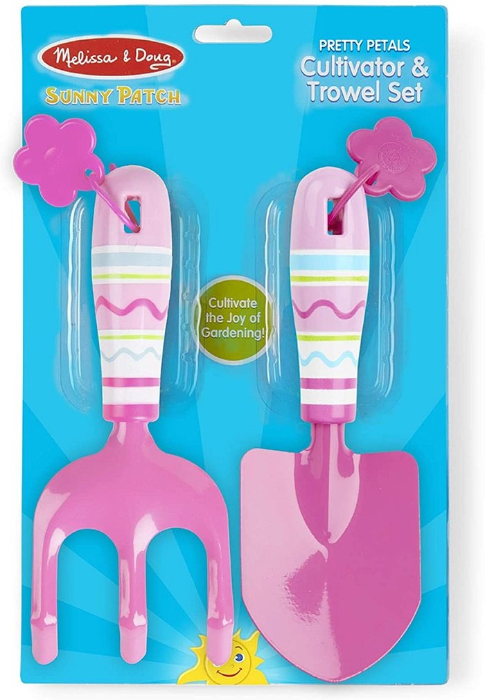 zc6mfklkopztaa9gxhek7h5svhyr3c8r Металевий набір культіватора та лопатки  Квіточки  Melissa&Doug (MD6282) - Зображення 1