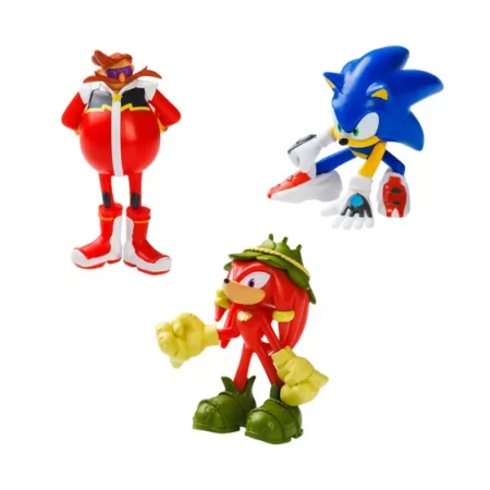 Набор игровых фигурок SONIC PRIME – СОНИК, НАКЛЗ, ДОКТОР ЭГГМАН (3 фигурки, 6,5 cm) - Зображення 2