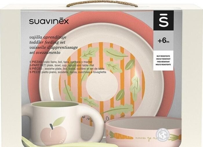 Набір посуду для годування  Go natural /рожевий (2900000001497) - Зображення 1