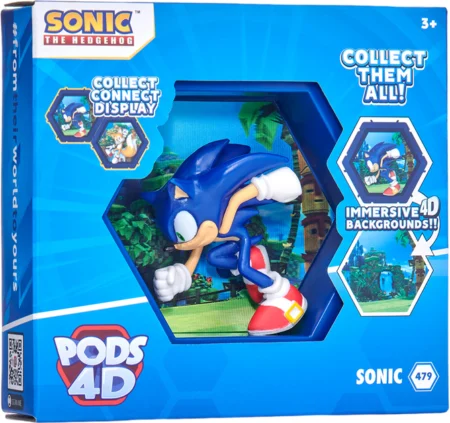Коллекционная фигурка WOW! PODS 4D серии  Соник  - СОНИК (10 cm)