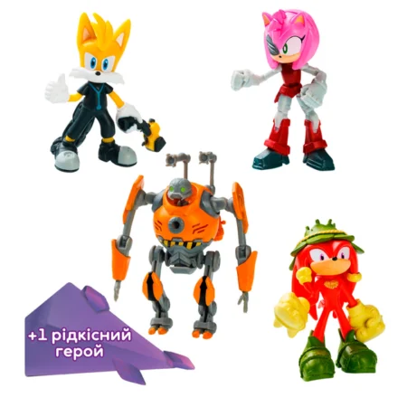 Набор игровых фигурок SONIC PRIME – ПРИКЛЮЧЕНИЯ ТЭЙЗЛА (5 фигурок, 6,5 cm) - Зображення 2
