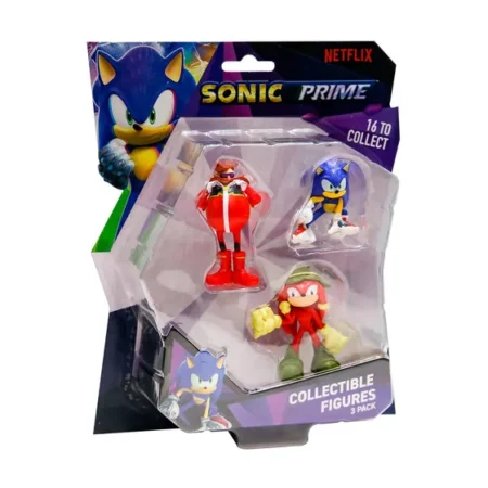 Набор игровых фигурок SONIC PRIME – СОНИК, НАКЛЗ, ДОКТОР ЭГГМАН (3 фигурки, 6,5 cm)