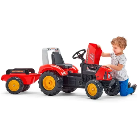 Дитячий педальний Трактор Supercharger Червоний - Зображення 4