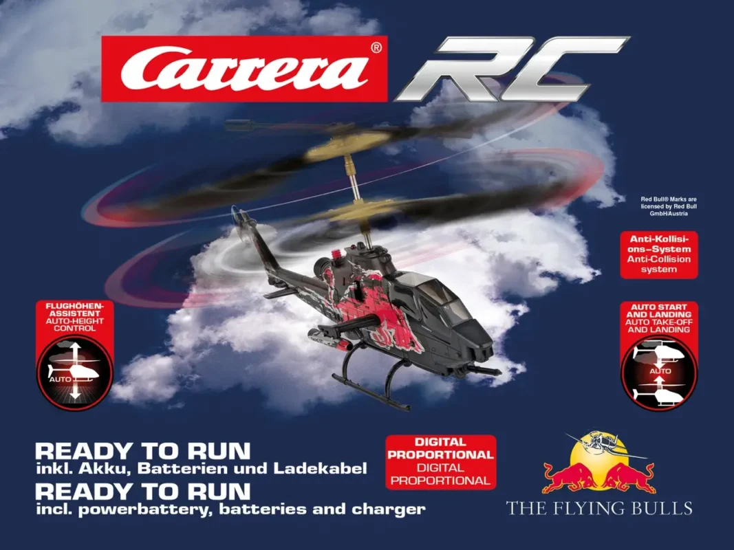 Вертоліт Carrera RC - Helikopter 2,4GHz Red Bull Cobra TAH-1F