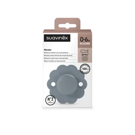 Пустушка фізіологічна, 0-6 місяців,  Wonder , голуба (8426420084178)