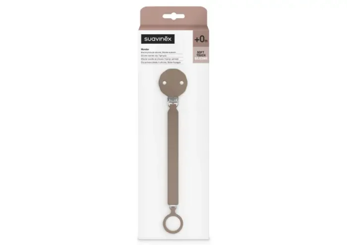 Кліпса для пустушки,  Wonder /коричнева (8426420085168) - Зображення 1