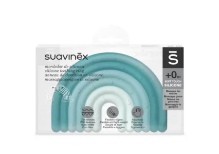 Прорізувач силіконовий з бульбашками STEP 1/голубий (8426420079501)