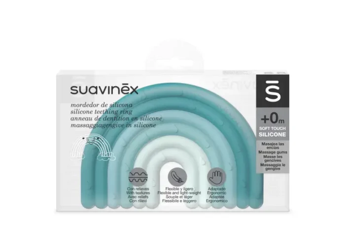 Прорізувач силіконовий з бульбашками STEP 1/голубий (8426420079501) - Зображення 1