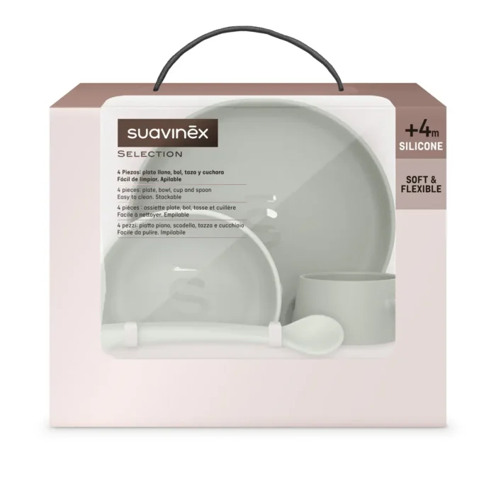 Набір посуду для годування  Colour Essence /зелений (8426420081474) - Зображення 1