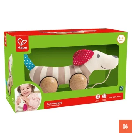 Дитяча каталка Hape М'яка собачка (E8505)