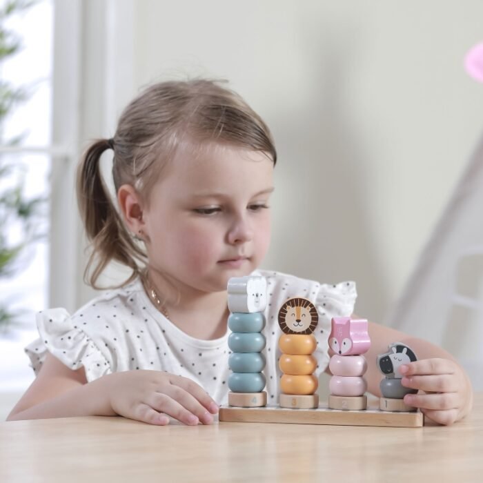 derevyannyj-sorter-piramidka-polarb-zveryata-44022-viga-toys1-800x800 Набір для навчання Viga Toys PolarB Тварини з блоків (44022) - Зображення 3