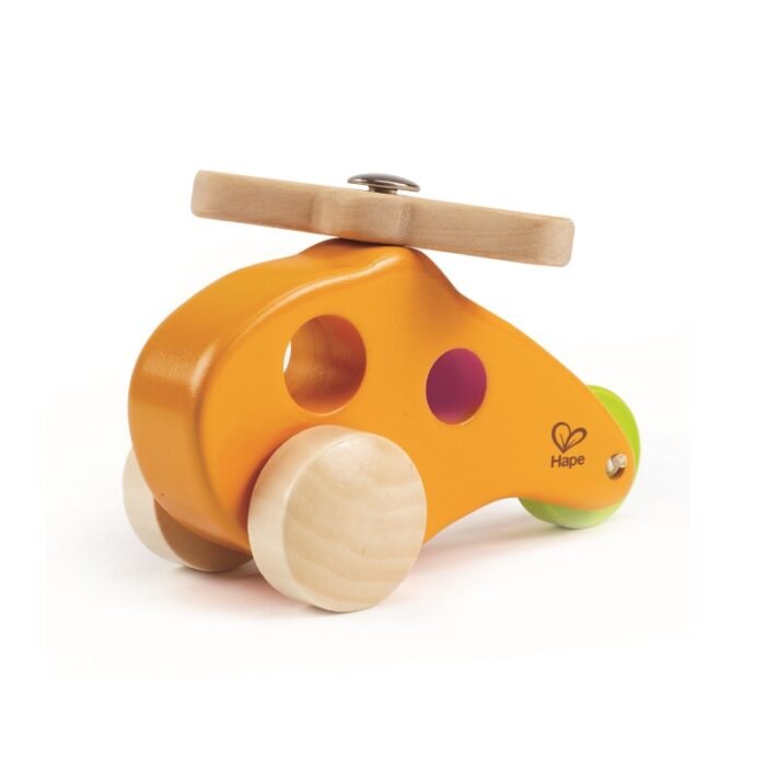 Каталка дерев'яна Hape Маленький гелікоптер (E0051) - Зображення 2