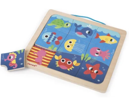 Пазл магнітний Janod Рибки 9ел - Зображення 3