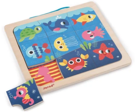 Пазл магнітний Janod Рибки 9ел - Зображення 2